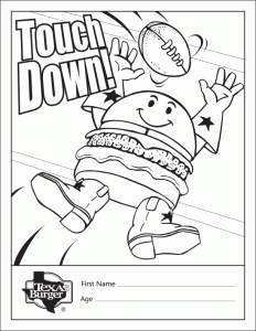 Football Coloring Sheet